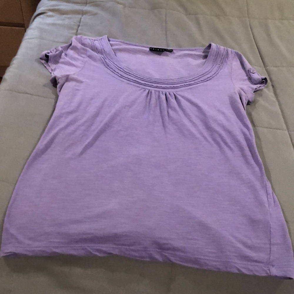 Tribal Purple Cap Sleeve Relaxed Tee